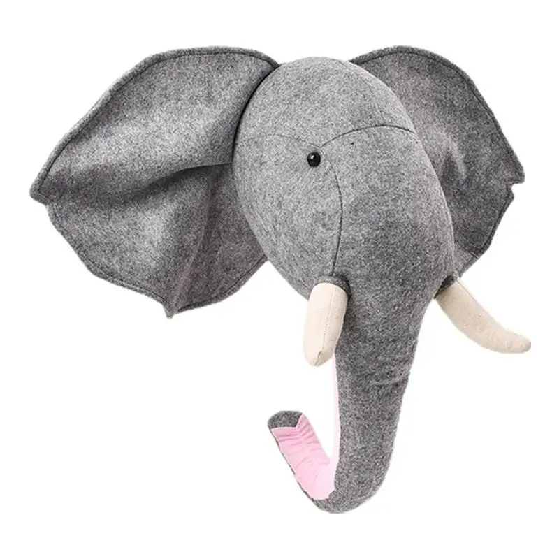Elephant 3D Animal Head Wall Mount Children Stuffed Toys Kids Room Wall Home Decoration Accessories Birthday Gifts
Elephant 3D Animal Head Wall Mount Children Stuffed Toys Kids Room Wall Home Decoration Accessories Birthday Gifts
