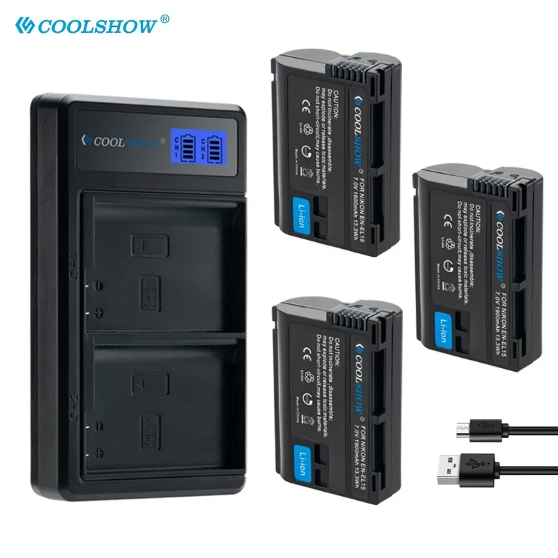 EN-EL15 ell15 Battery 1900mah for Nikon D7500 D7200 D7100 D7000 D850 D810 D810A D800 D800E MH25 V1 EN EL15 Camera Batteries
EN-EL15 ell15 Battery 1900mah for Nikon D7500 D7200 D7100 D7000 D850 D810 D810A D800 D800E MH25 V1 EN EL15 Camera Batteries