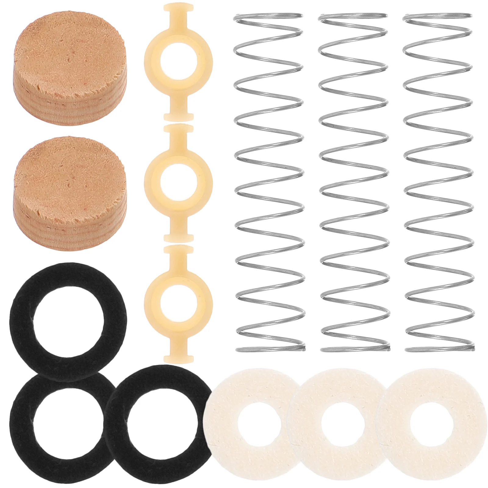 Trumpet Valve Repair Kit Trumpet Bumper Stopper Valve Guide Trumpet Felt Washer Musical Instrument Maintenance Mouthpiece
Trumpet Valve Repair Kit Trumpet Bumper Stopper Valve Guide Trumpet Felt Washer Musical Instrument Maintenance Mouthpiece