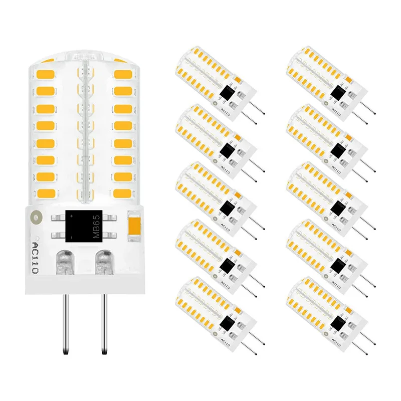 

10Pcs G4 Led Bulbs 15W 12W 9W 5W 3W AC/DC12V/AC220V 2835 3014 SMD Silicone Lamp Warm white/White 360 Degree Angle LED Lighting