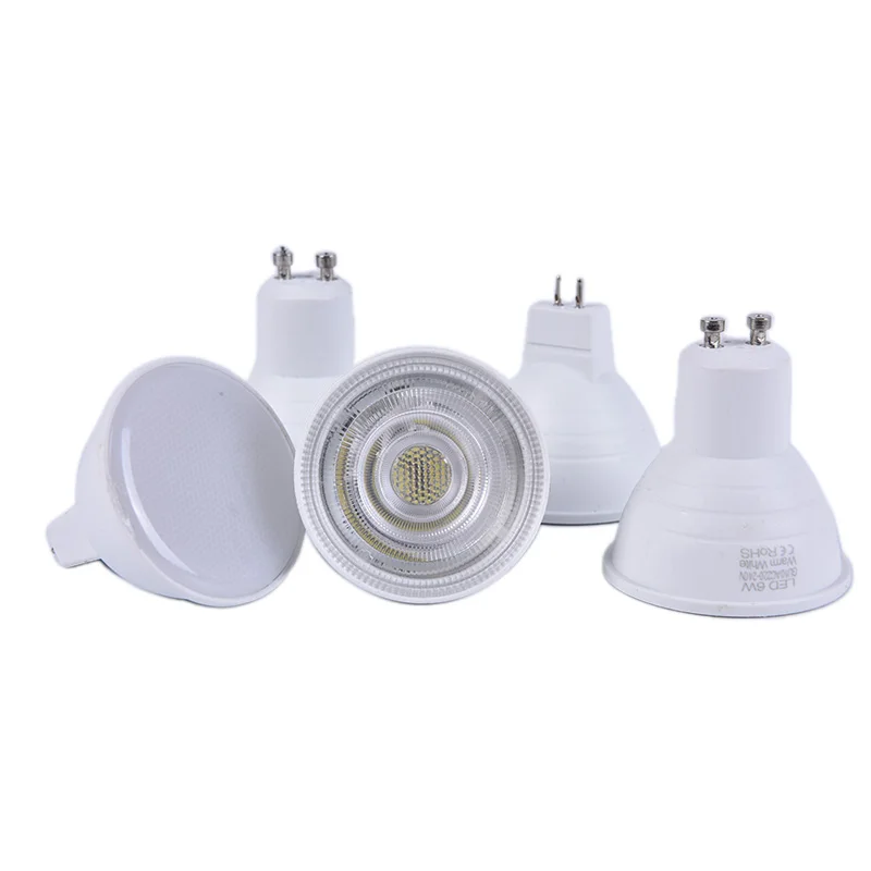 

1PC 220V White Lamp Down Light Dimmable GU10 COB LED Spotlight 6W MR16 Bulbs Light