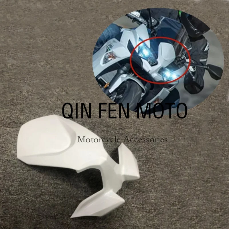 

White Front Upper Fairing Headlight Cowl Nose Fit For Kawasaki Ninja 650 2020-2023 ER-6F ER6F Ninja650 EX650 2021-2023