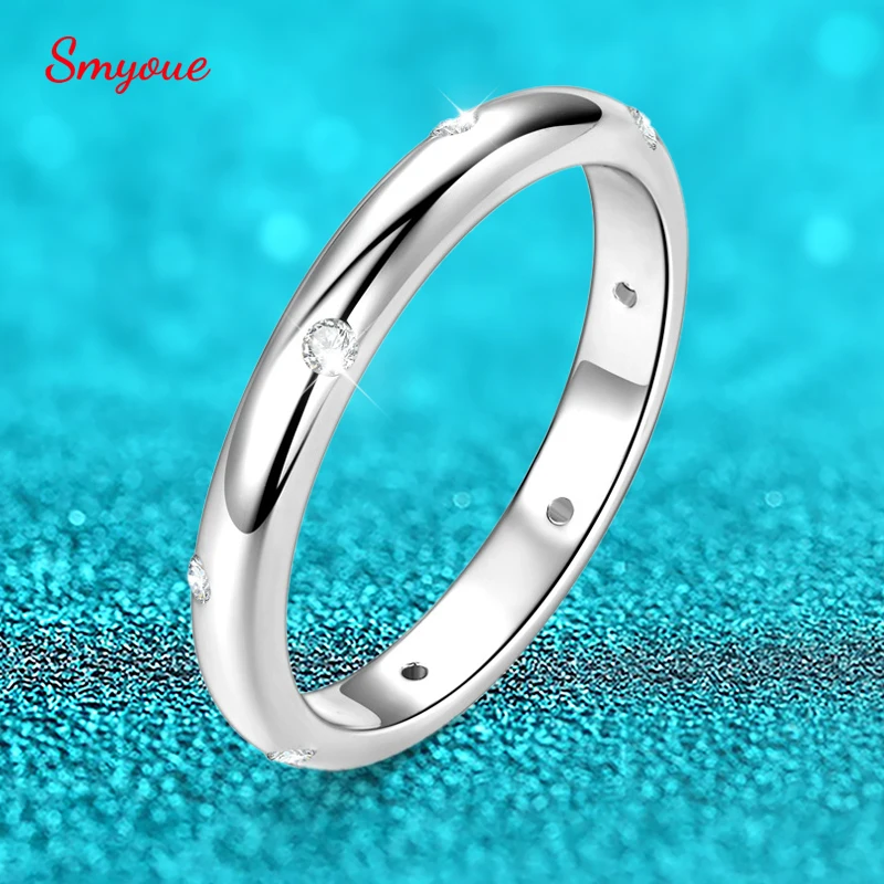 Smyoue 1.4/1.6mm Full Moissanite Diamond Rings for Women Classic Tail Band S925 Sterling Silver Wedding Party Jewelry Wholesale
Smyoue 1.4/1.6mm Full Moissanite Diamond Rings for Women Classic Tail Band S925 Sterling Silver Wedding Party Jewelry Wholesale