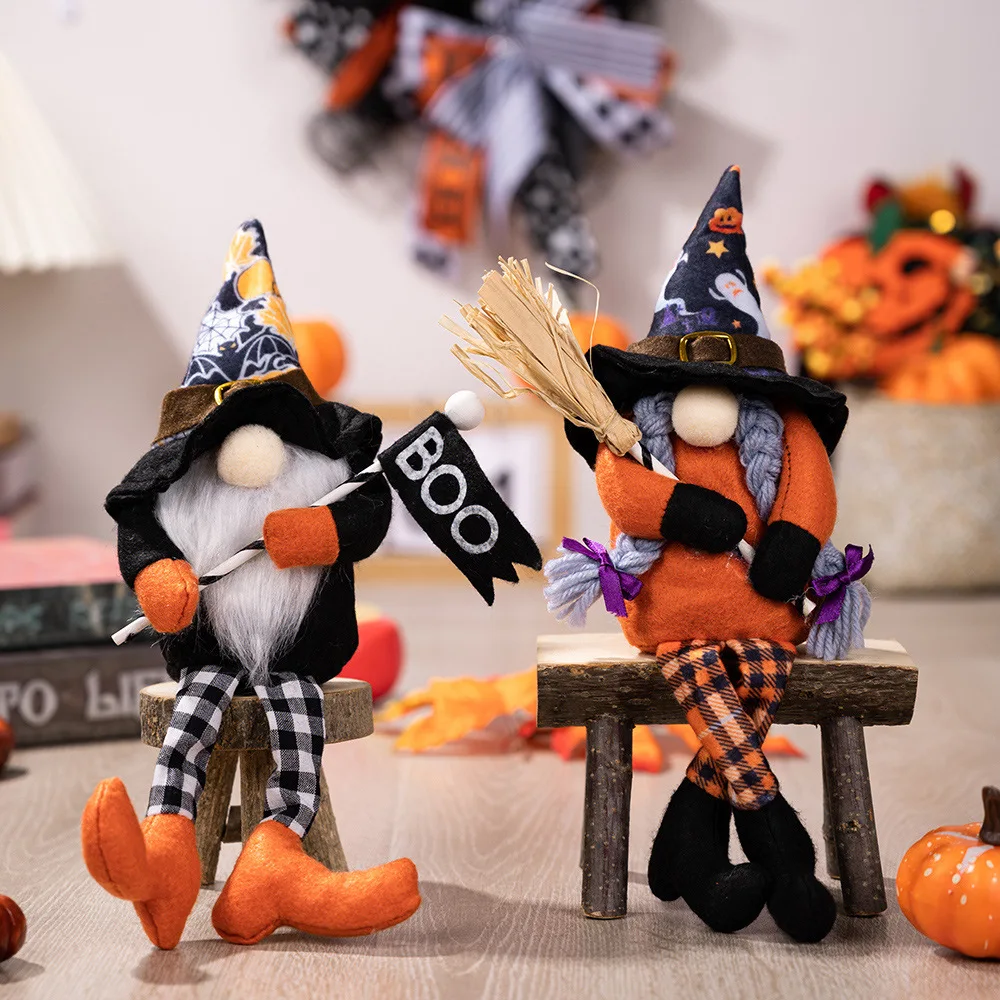 Halloween new decorations hanging legs Rudolph witch hat Rudolph take the boo flag take the broom faceless doll
Halloween new decorations hanging legs Rudolph witch hat Rudolph take the boo flag take the broom faceless doll