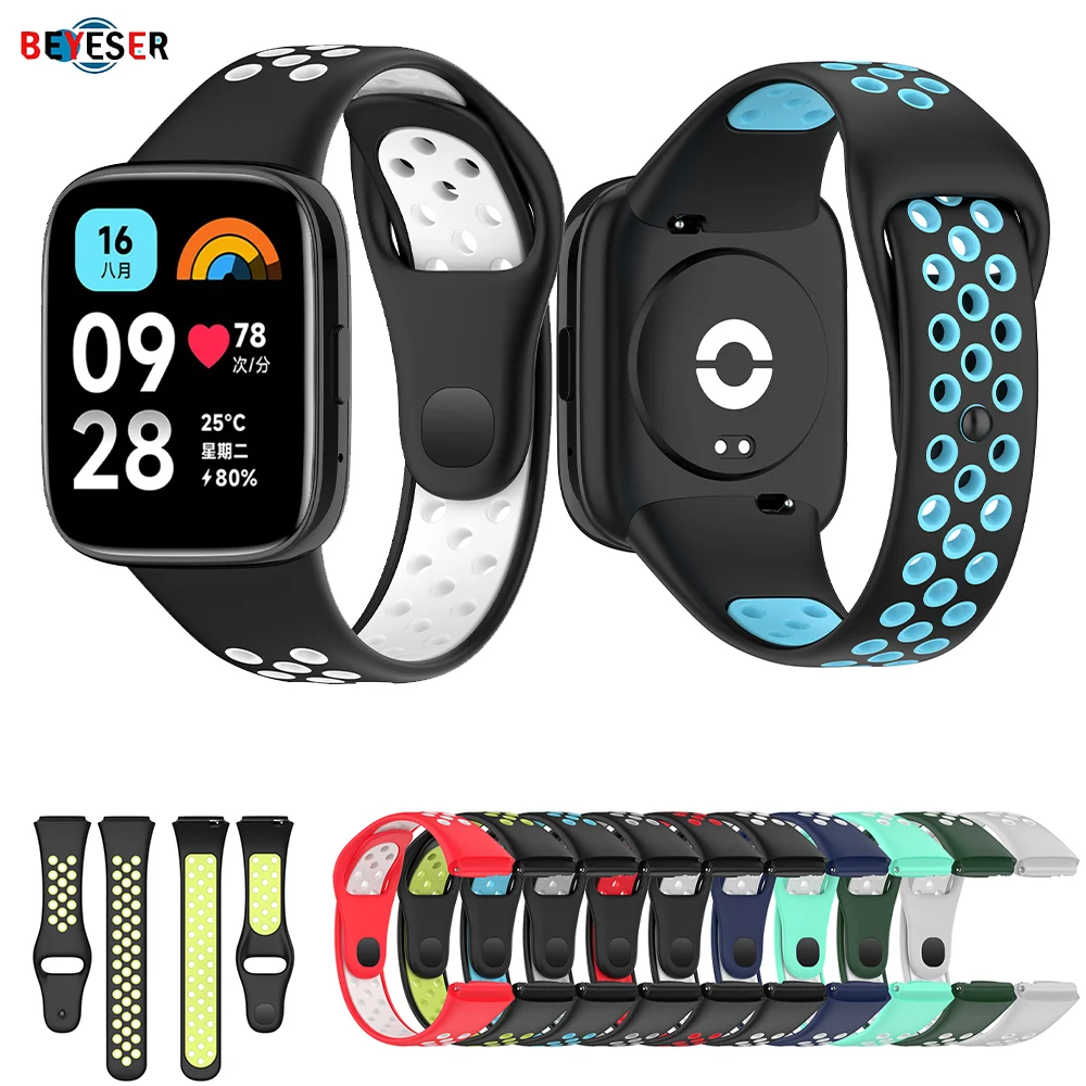 Two-color Silicone Strap For Redmi Band 3 Active Adjustable Breathable Watchband Smart Watch Fashion Sports Bracelet Wristband 
Two-color Silicone Strap For Redmi Band 3 Active Adjustable Breathable Watchband Smart Watch Fashion Sports Bracelet Wristband