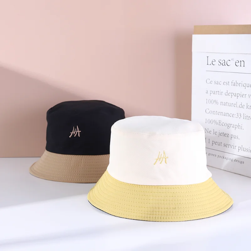 Unisex Cotton Bucket Hats Women Summer Dual Purpose Hat Leather Outdoor Fisherman Hat Beach Cap 
Unisex Cotton Bucket Hats Women Summer Dual Purpose Hat Leather Outdoor Fisherman Hat Beach Cap