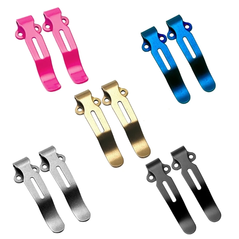 2Pcs DIY Carry Pocket Clip Knife Screw Clip for DIY Folding Knife with Screws N58B
2Pcs DIY Carry Pocket Clip Knife Screw Clip for DIY Folding Knife with Screws N58B