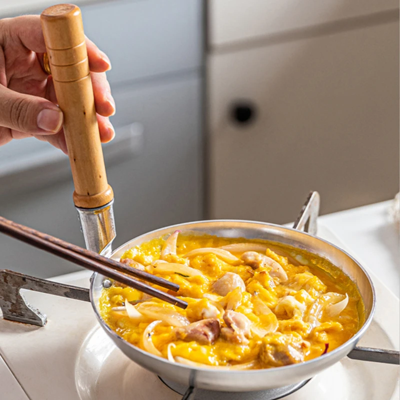 Standing Wooden Handle Frying Pan Japanese Kitchen Pot Omelet Egg Pancake Steak Pan Cooking Egg Ham Breakfast Maker Cookware
Standing Wooden Handle Frying Pan Japanese Kitchen Pot Omelet Egg Pancake Steak Pan Cooking Egg Ham Breakfast Maker Cookware