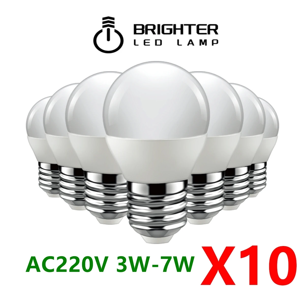 

10pcs LED Bulb Lamps G45 E27 E14 B22 AC110V AC230V Light Bulb Real Power 3W-7W 3000K-6500K Lampada Living Room Home LED Bombilla