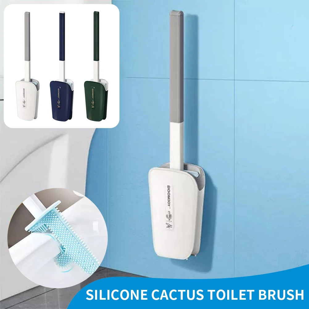 Newest Silicone Toilet Brush cactus toilet brush with Base Soft Silicone Wc Flat Head Detachable Handle Bathroom Cleaner
Newest Silicone Toilet Brush cactus toilet brush with Base Soft Silicone Wc Flat Head Detachable Handle Bathroom Cleaner