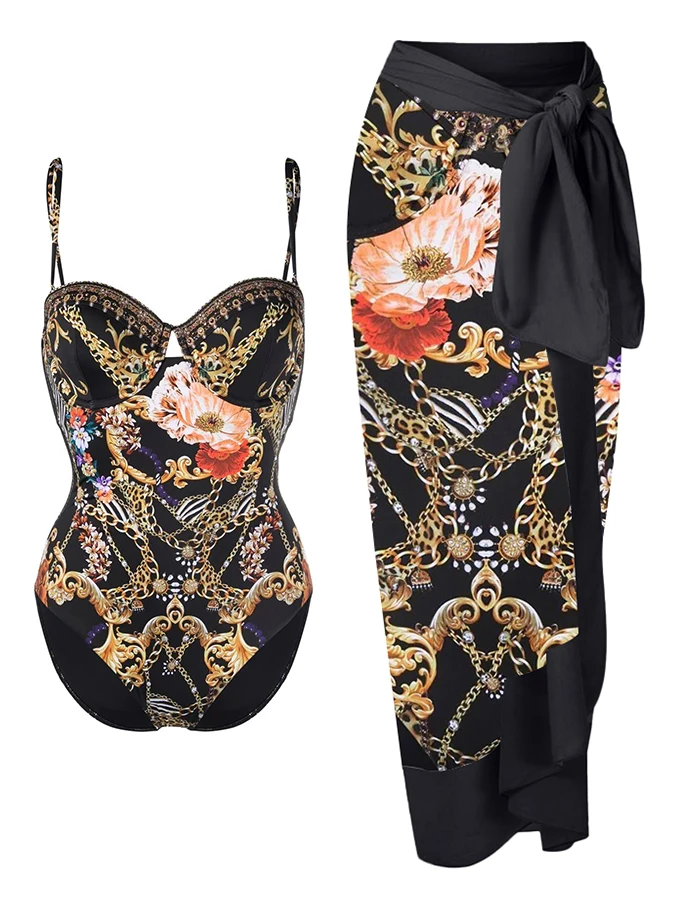Vintage Floral Print Beach Outfit 2023 New Swimwear Summer Female One Piece Swimsuit Spaghetti Straps Bathing Suit Vacation Sexy
Vintage Floral Print Beach Outfit 2023 New Swimwear Summer Female One Piece Swimsuit Spaghetti Straps Bathing Suit Vacation Sexy