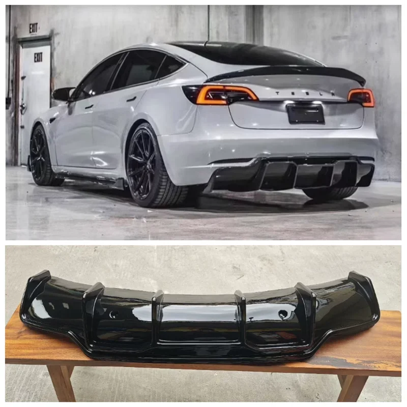 For Tesla Model 3 2017-2021 High Quality ABS Bright Black Car Bumper Rear Diffuser Spoiler Cover
For Tesla Model 3 2017-2021 High Quality ABS Bright Black Car Bumper Rear Diffuser Spoiler Cover