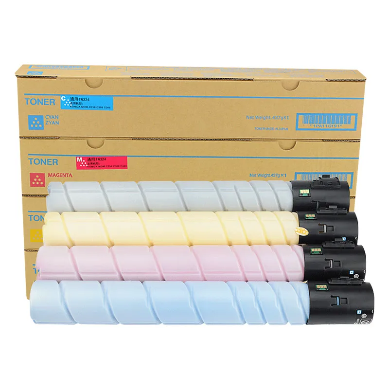 Compatible TN324 TN-324 toner cartridge For Konica minolta bizhub C258 C308 C368 C454 C454e C554 C554e
Compatible TN324 TN-324 toner cartridge For Konica minolta bizhub C258 C308 C368 C454 C454e C554 C554e