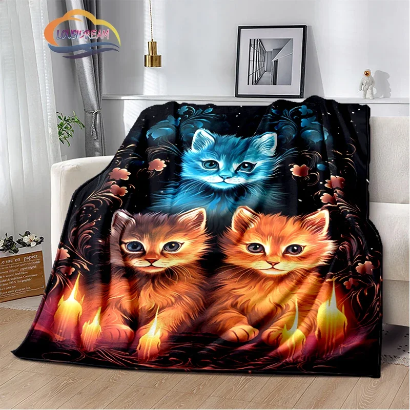 Cute Cartoon Cat Blanket Animal soft Comfortable Art Warm All Seasons Suitable for Sofa Bed Cover Office
Cute Cartoon Cat Blanket Animal soft Comfortable Art Warm All Seasons Suitable for Sofa Bed Cover Office