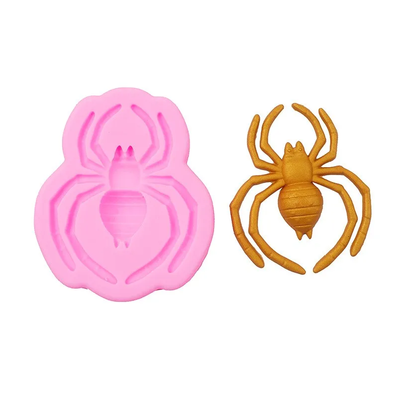 

Halloween Horror Spider Silicone Mold Fondant Cake Dessert Pastry Cookies Chocolate Decorative Kitchen Accessories Baking Tools