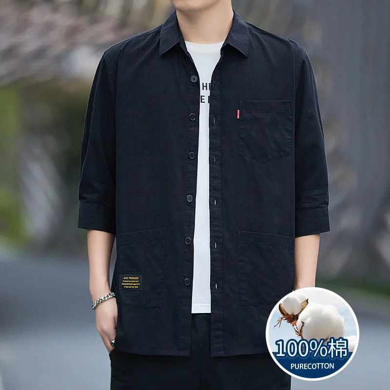 Spring new cargo shirt men's loose American retro trend shirt young and middle-aged fashion casual jacket men
Spring new cargo shirt men's loose American retro trend shirt young and middle-aged fashion casual jacket men