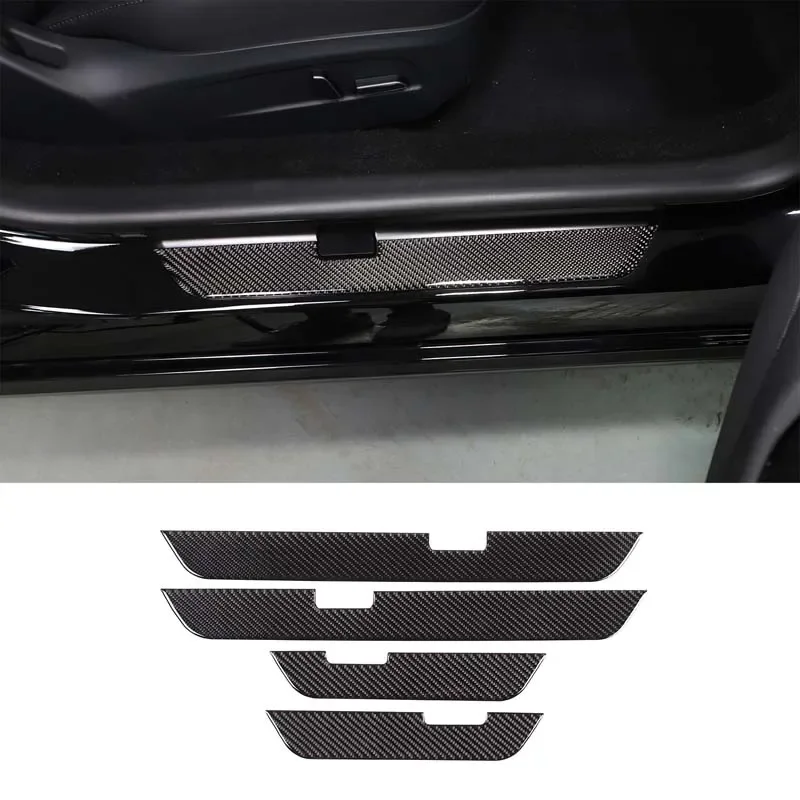 For Tesla Model 3 2023 2024 Soft Carbon Fiber Car Door Sill Anti Kick Pad Protection Sticker Trim Cover Car Accessories 
For Tesla Model 3 2023 2024 Soft Carbon Fiber Car Door Sill Anti Kick Pad Protection Sticker Trim Cover Car Accessories