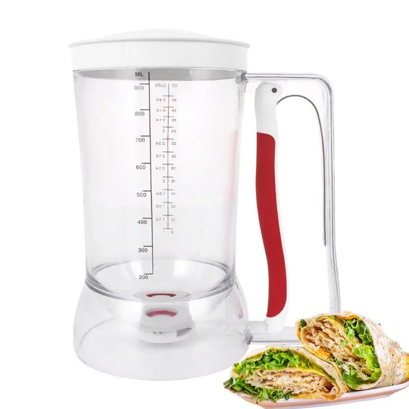 Дозатор Блинного теста с измерительной этикеткой, многофункциональная машина для приготовления блинчиков, легко наливать, товары для выпечки Гриль
Дозатор Блинного теста с измерительной этикеткой, многофункциональная машина для приготовления блинчиков, легко наливать, товары для выпечки Гриль