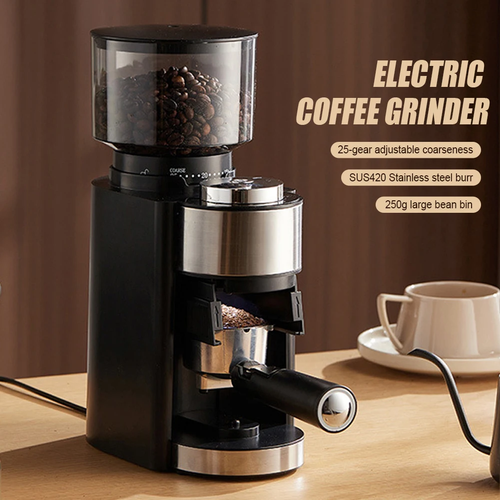 Electric Coffee Grinder 18 Level Adjustable Burr Mill Coffee Bean Grinder High Speed Espresso Coffee Grinding Machine for Office
Electric Coffee Grinder 18 Level Adjustable Burr Mill Coffee Bean Grinder High Speed Espresso Coffee Grinding Machine for Office