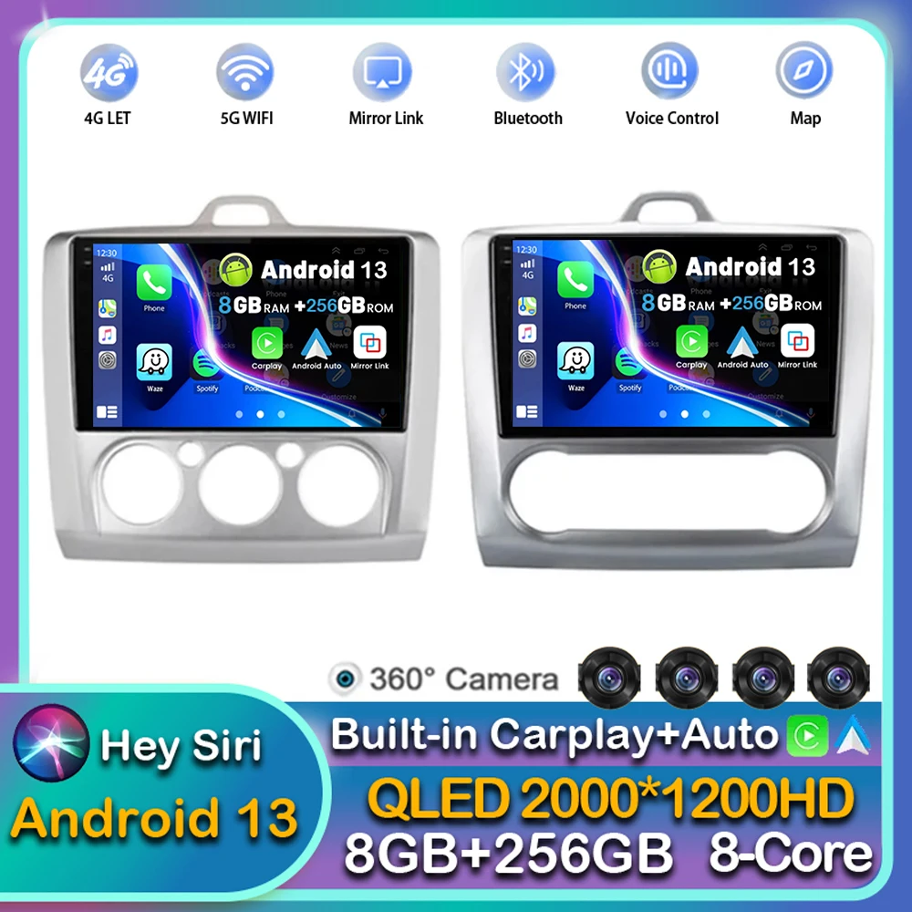 Android 13 Carplay Auto For Ford Focus 2 3 Mk2 Mk3 Exi MT AT 2004-2008 2009 2010 2011 Car Radio Multimedia Player GPS Stereo Dsp
Android 13 Carplay Auto For Ford Focus 2 3 Mk2 Mk3 Exi MT AT 2004-2008 2009 2010 2011 Car Radio Multimedia Player GPS Stereo Dsp