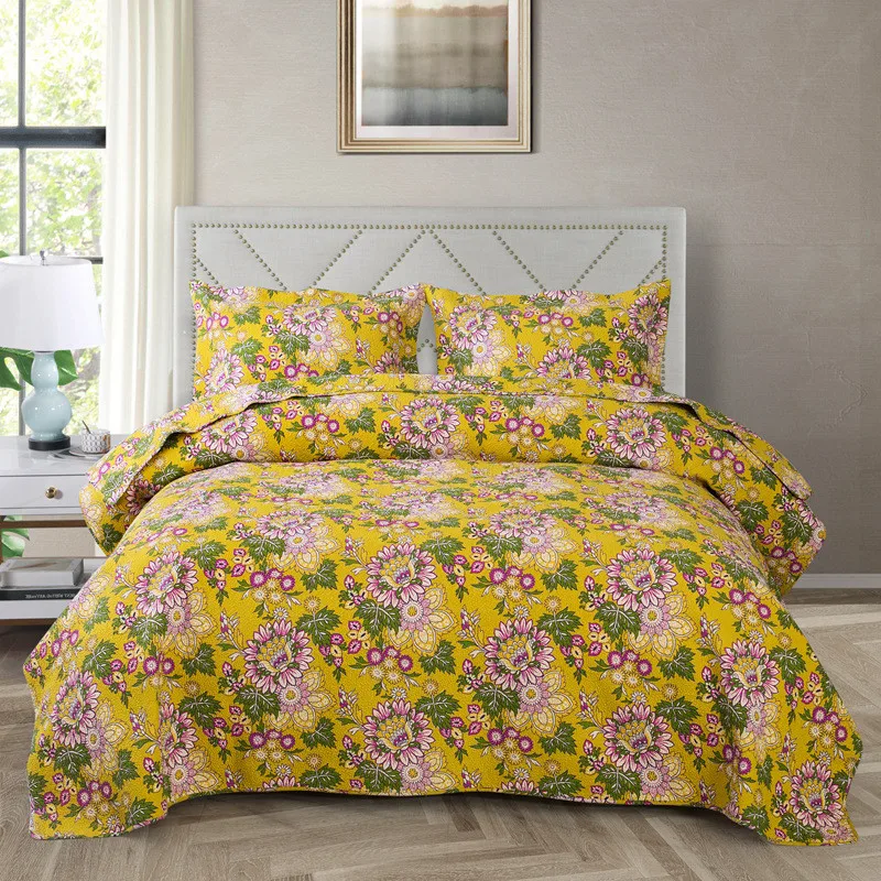 Handmade 100% Cotton Quilted Bedspread Set Patchwork Duvet Linen Blanket Cubrecam Bed Cover Colcha Summer Quilt Bedding Set 3PCS
Handmade 100% Cotton Quilted Bedspread Set Patchwork Duvet Linen Blanket Cubrecam Bed Cover Colcha Summer Quilt Bedding Set 3PCS