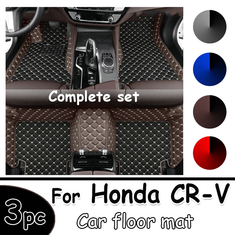 

LHD Car Floor Mats For Honda CR-V CRV 2011 2010 2009 2008 2007 Auto Interior Accessories Carpets Custom Waterproof Leather Rugs