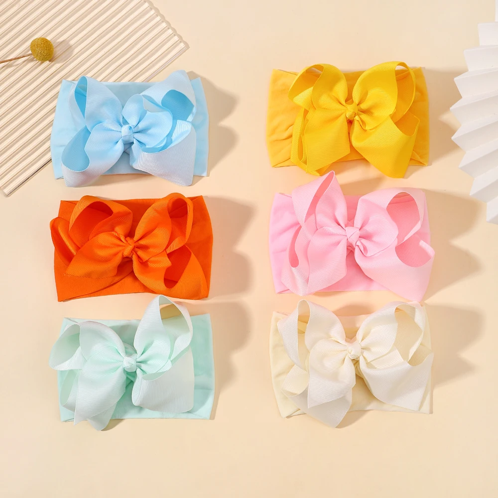1pcs Large Ribbon Bow Baby Headband Girls Wide Nylon Turban Newborn Bow Headwrap Baby Gift Super Soft Infant Hair Accessories
1pcs Large Ribbon Bow Baby Headband Girls Wide Nylon Turban Newborn Bow Headwrap Baby Gift Super Soft Infant Hair Accessories