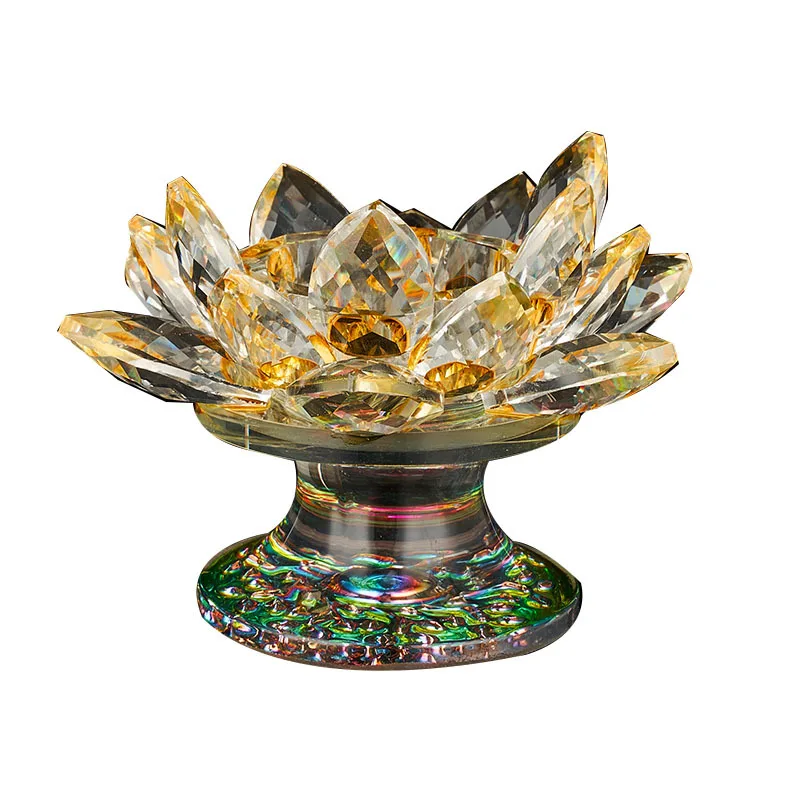 Crystal Candlestick Butter Lampholder for The Decoration of Lotus In Front Buddha
Crystal Candlestick Butter Lampholder for The Decoration of Lotus In Front Buddha