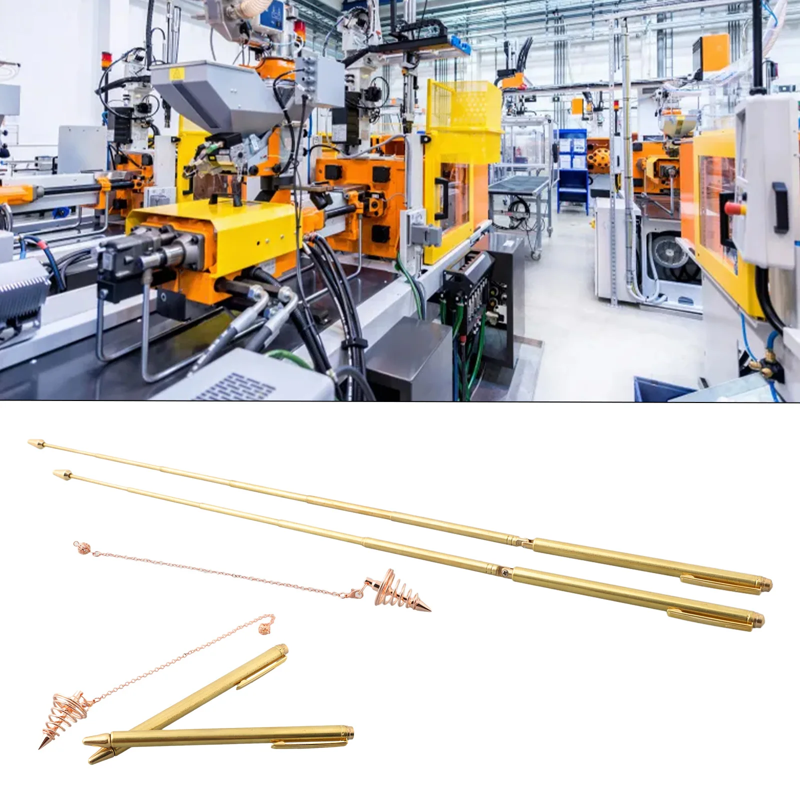 99.9% Copper Detector Rod Metal Rod+Pendulum Pendant For Treasure Hunting Tools High Quality Copper Probe Durable And Strong
99.9% Copper Detector Rod Metal Rod+Pendulum Pendant For Treasure Hunting Tools High Quality Copper Probe Durable And Strong