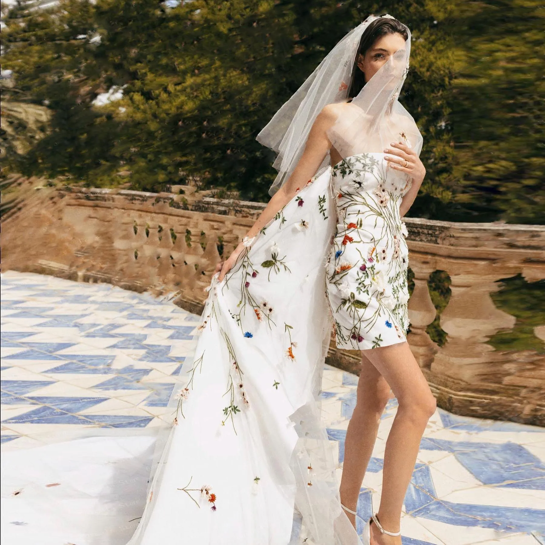 New Boho Wedding Gowns Short Floral Off Shoulder High Low Off The Shoulder Boho Wedding Gowns Overlay Robe de Mariee
New Boho Wedding Gowns Short Floral Off Shoulder High Low Off The Shoulder Boho Wedding Gowns Overlay Robe de Mariee