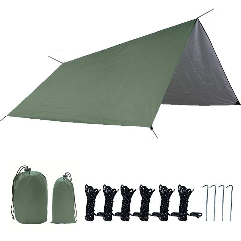 

3x3m Waterproof Tarp Tent Shade Ultralight Garden Canopy Sunshade Outdoor Camping Awning Tourist Beach Sun Shelter