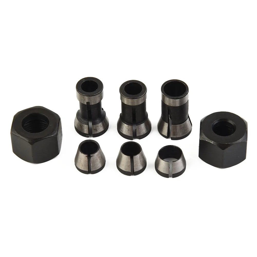 8 Pcs Collet Black+silver CNC Router Collet Carbon Steel Clamping Nuts Brand New Suitable For Engraving Machine
8 Pcs Collet Black+silver CNC Router Collet Carbon Steel Clamping Nuts Brand New Suitable For Engraving Machine