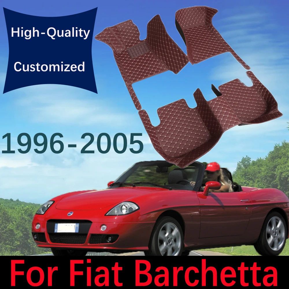 Кожаные автомобильные коврики на заказ для Fiat Barchetta 1996 ~ 2005, модный автомобильный коврик, коврики, подкладки для ног, аксессуары для интерьера
Кожаные автомобильные коврики на заказ для Fiat Barchetta 1996 ~ 2005, модный автомобильный коврик, коврики, подкладки для ног, аксессуары для интерьера