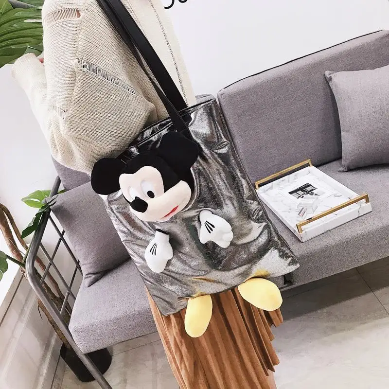 Disney Portable Mickey Minnie Tote Bag Cartoon Doll Shoulder Bag Cute Anime Shoulder Bags Large Capacity Women's Handbags
Disney Portable Mickey Minnie Tote Bag Cartoon Doll Shoulder Bag Cute Anime Shoulder Bags Large Capacity Women's Handbags