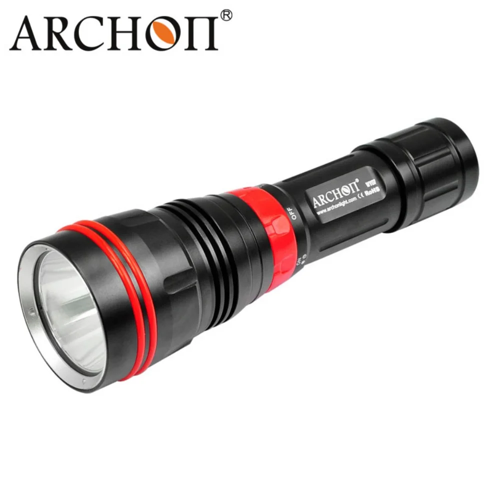 

ARCHON DY01 Diving Flashlight CREE XP-L 1000LM Underwater Diving Lights 100m Waterproof By 26650 Li-ion Battery for Camping