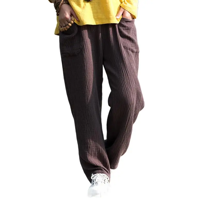Cotton linen pants Women' Fashion Pants All Match Loose Candy Color Pocket Long casual Pants trousers
Cotton linen pants Women' Fashion Pants All Match Loose Candy Color Pocket Long casual Pants trousers