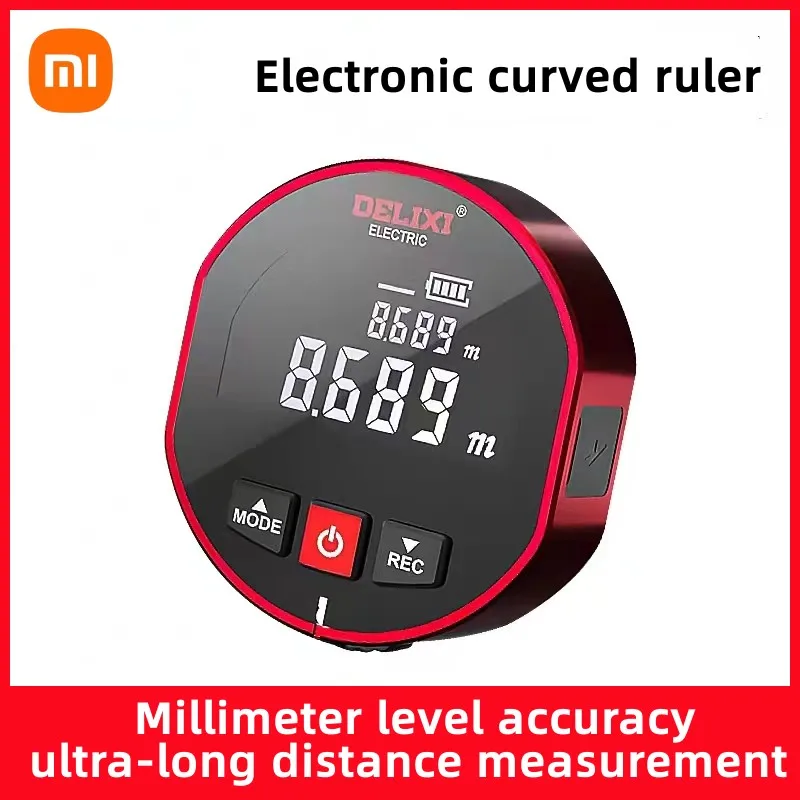 Xiaomi DELIXI Rangefinder Tape Measure High Precision Flat Curved Arc Distance Laser Distance Meter Roller Electronic Rule
Xiaomi DELIXI Rangefinder Tape Measure High Precision Flat Curved Arc Distance Laser Distance Meter Roller Electronic Rule
