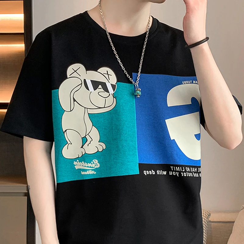 Fashion Men's T Shirt Glassy Hip Hop Bear Printed Fun Top Men Summer T-shirt Casual O-neck T-shirt Streetwear Clothing Basic Tee
Fashion Men's T Shirt Glassy Hip Hop Bear Printed Fun Top Men Summer T-shirt Casual O-neck T-shirt Streetwear Clothing Basic Tee