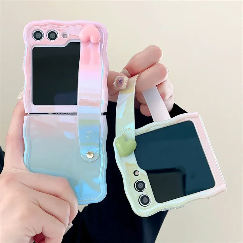 Gradient Strap Phone Case for Samsung Galaxy Z Flip 3 Z Flip 4 Z Flip 5 Hard PC Back Cover for ZFlip5 Case Shell
Gradient Strap Phone Case for Samsung Galaxy Z Flip 3 Z Flip 4 Z Flip 5 Hard PC Back Cover for ZFlip5 Case Shell