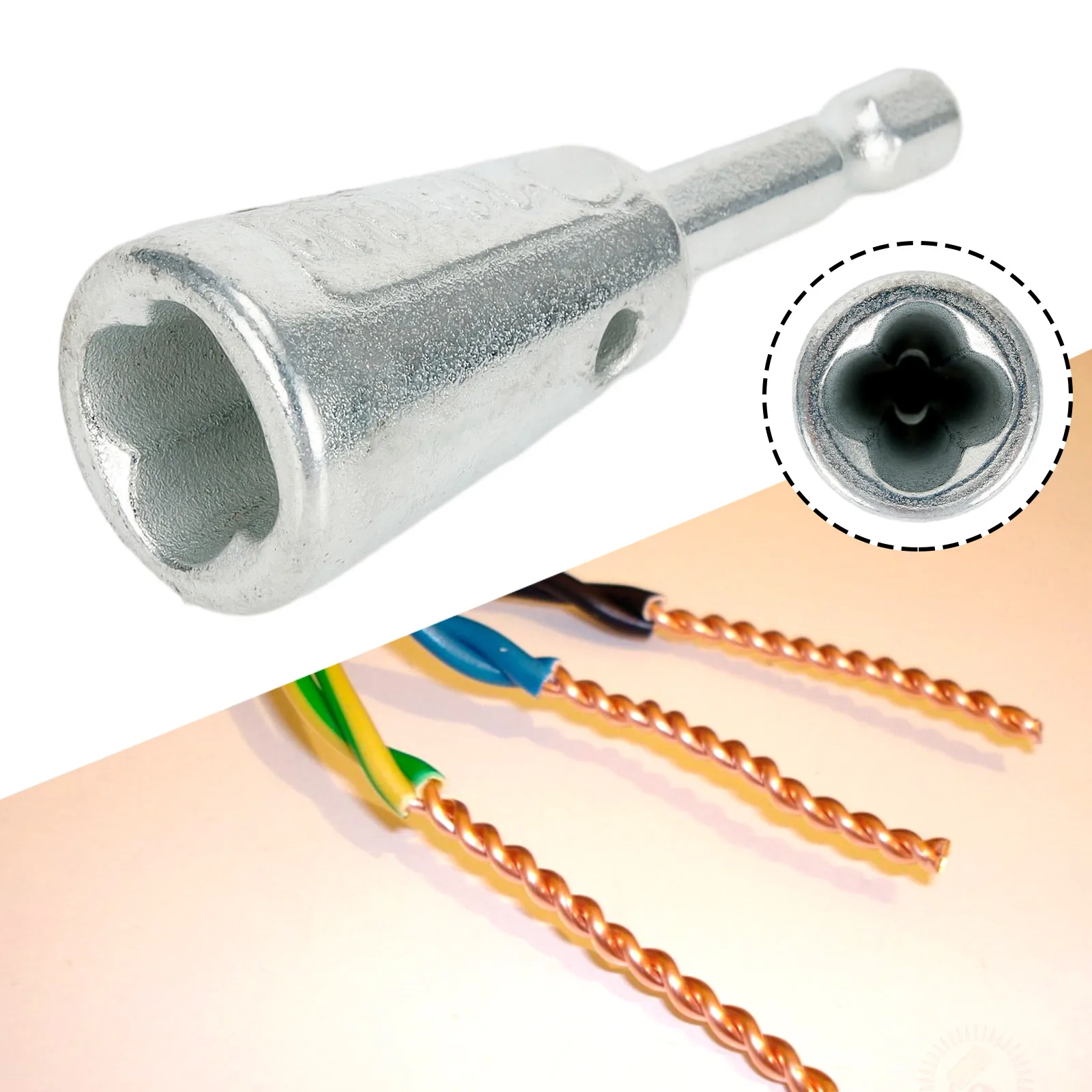 1pc Quickly Wire Twister 1.5-6 Square 2-6 Wires Wire Cable 6mm Hexagonal Handle Electrician Quickly Twister For Power Drill Driv
1pc Quickly Wire Twister 1.5-6 Square 2-6 Wires Wire Cable 6mm Hexagonal Handle Electrician Quickly Twister For Power Drill Driv