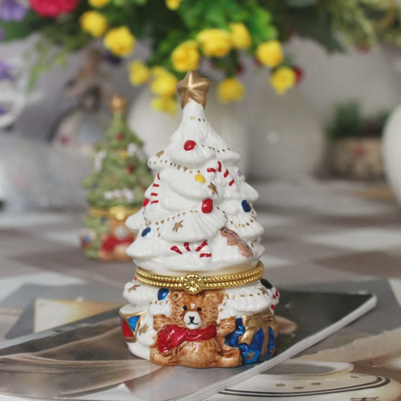 Шкатулка для украшений на рождественскую елку, белый прочный держатель-органайзер для колец, подвесок, серег
Шкатулка для украшений на рождественскую елку, белый прочный держатель-органайзер для колец, подвесок, серег