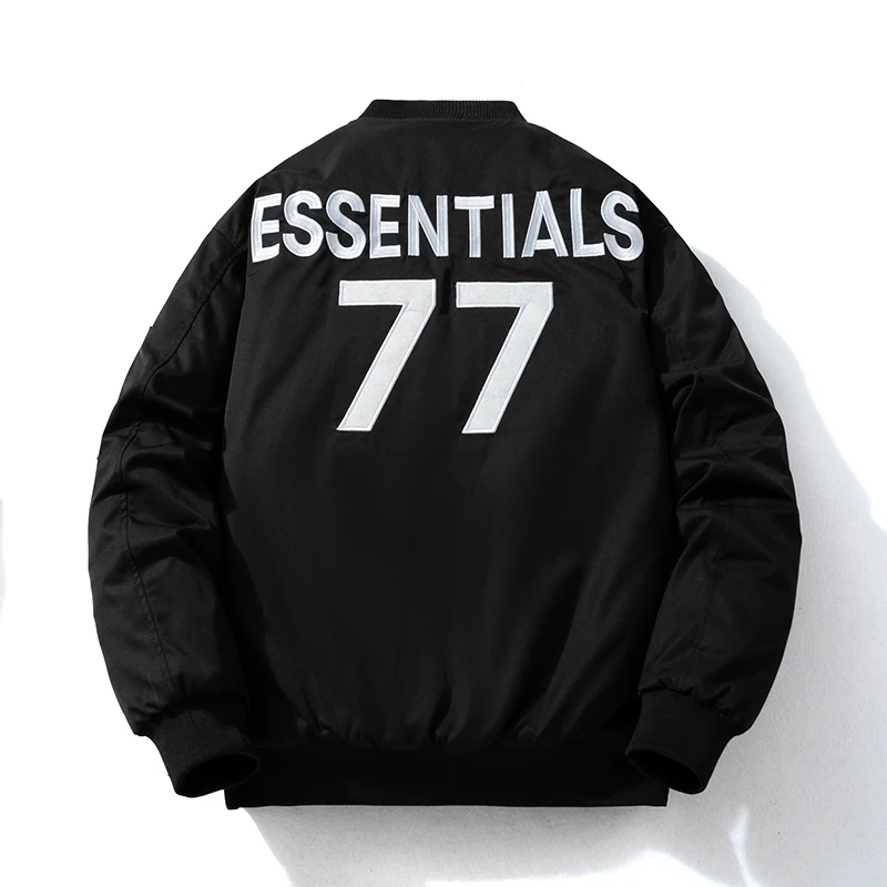 American Style Harajuku 77 Letter Embroidery Student Baseball Jacket Men Women Handsome Zipper Bomber Jacket Loose Outerwear 823
American Style Harajuku 77 Letter Embroidery Student Baseball Jacket Men Women Handsome Zipper Bomber Jacket Loose Outerwear 823