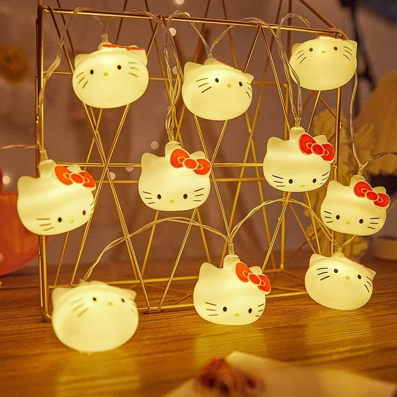 Kawaii Hello Kitty Lights String Bedroom USB Atmosphere Lighting Home Decor Sanrio Anime Figures Hello Kitty Model Toys Gift
Kawaii Hello Kitty Lights String Bedroom USB Atmosphere Lighting Home Decor Sanrio Anime Figures Hello Kitty Model Toys Gift