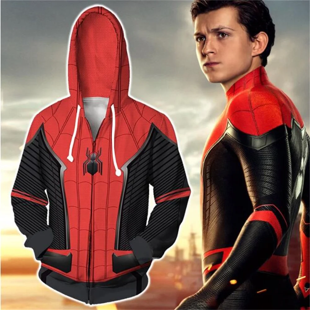 Hot Toys 2024 Scarlet Spider Zip Up Man Hoodies Sweatshirts Far From Home Spider Superhero The Avengers Zipper Jacket Tops
Hot Toys 2024 Scarlet Spider Zip Up Man Hoodies Sweatshirts Far From Home Spider Superhero The Avengers Zipper Jacket Tops