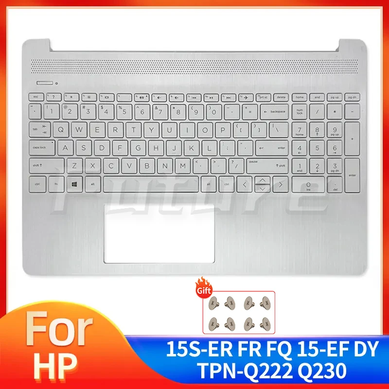 

New Palmrest Case With Backlit Backlight Keyboard C Cover For HP 15S-FQ 15S-FR 15S-EQ 15-EF 15-ER 15-DY TPN-Q222 TPN-Q230