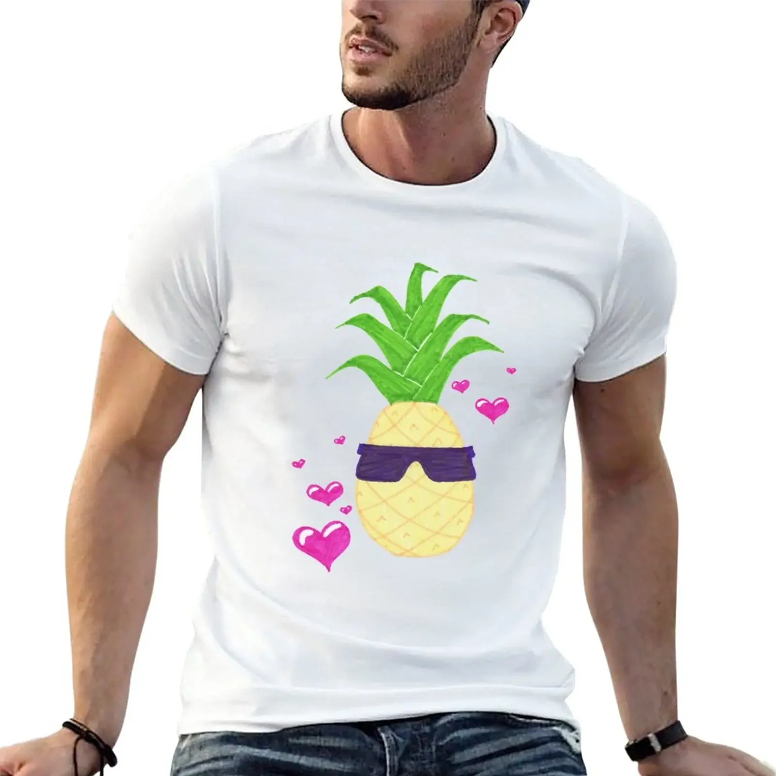 

Cool Pineapple T-Shirt for a boy plus size tops men clothing