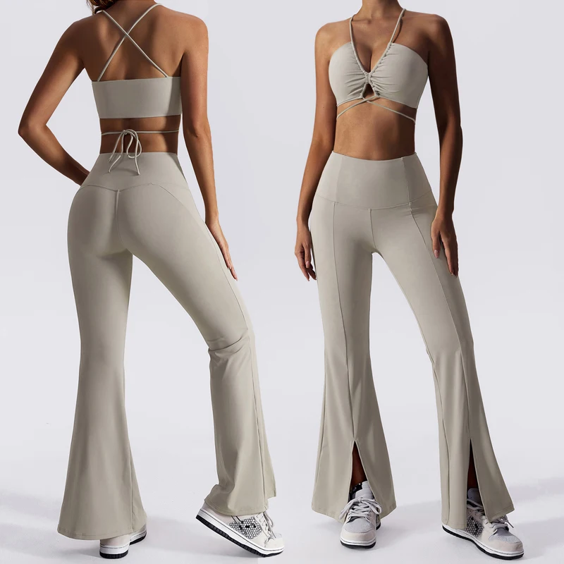 Women Sexy Gym Suit Solid Color Buttery Soft Two Pieces Yoga Set Sports Casual Dancing Clothes Female Breathable Sportswear 
Women Sexy Gym Suit Solid Color Buttery Soft Two Pieces Yoga Set Sports Casual Dancing Clothes Female Breathable Sportswear