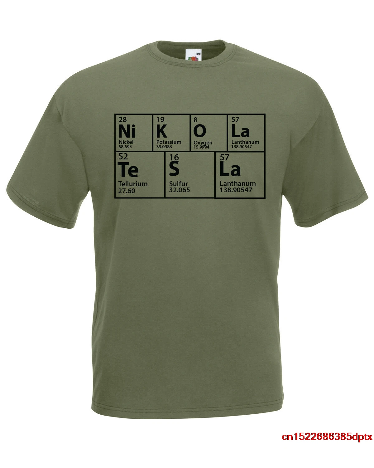 Oversized t-shirt THE BIG BANG THEORY INSPIRED PERIODIC TABLE Nikola Tesla T-SHIRT man's t-shirt tee 
Oversized t-shirt THE BIG BANG THEORY INSPIRED PERIODIC TABLE Nikola Tesla T-SHIRT man's t-shirt tee