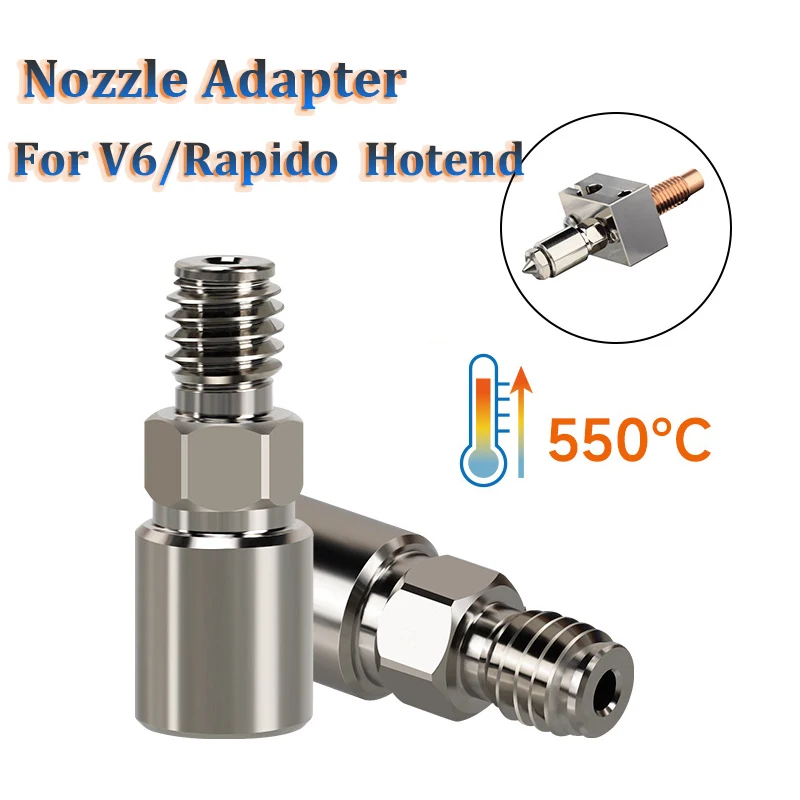 1 Piece Copper Plated High Flow Nozzle Adapter For V6 V6 Pro Rapido Hotend Extension Nozzle Heated Block Connector For V6 Hotend
1 Piece Copper Plated High Flow Nozzle Adapter For V6 V6 Pro Rapido Hotend Extension Nozzle Heated Block Connector For V6 Hotend