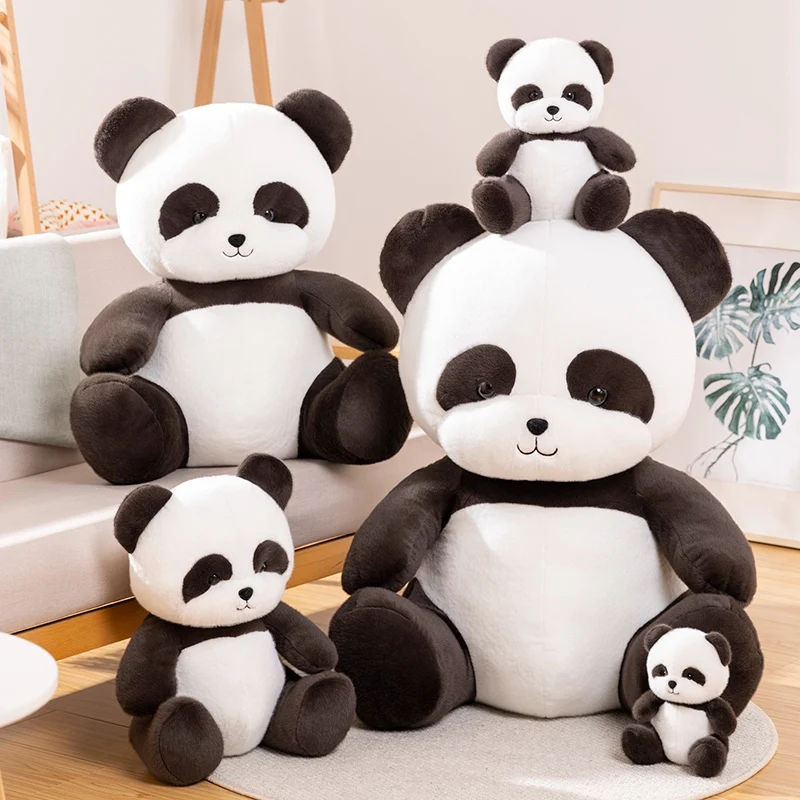 

Cute Sitting Panda Plush Toy Cartoon Stuffed Animal Lovely Bear Raccoon Baby Appease Doll Soft Pillow Kawaii Deco for Girls Gift